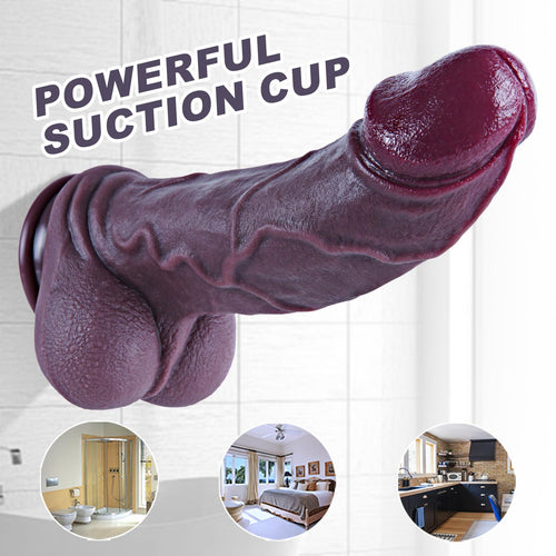 11.6" Black Silicone Suction Cup Dildo J58871