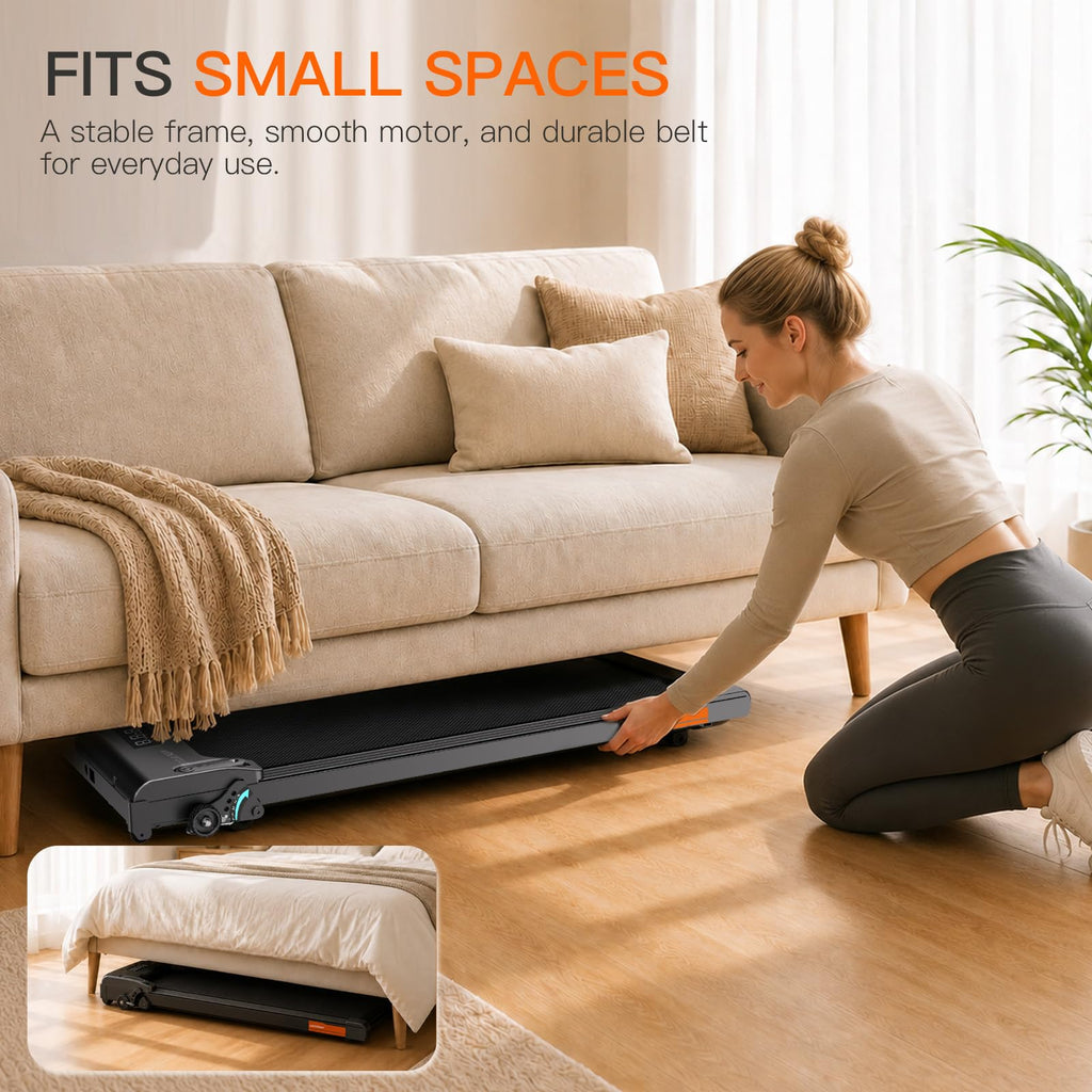 Portable Under Desk Treadmill with Incline F98212