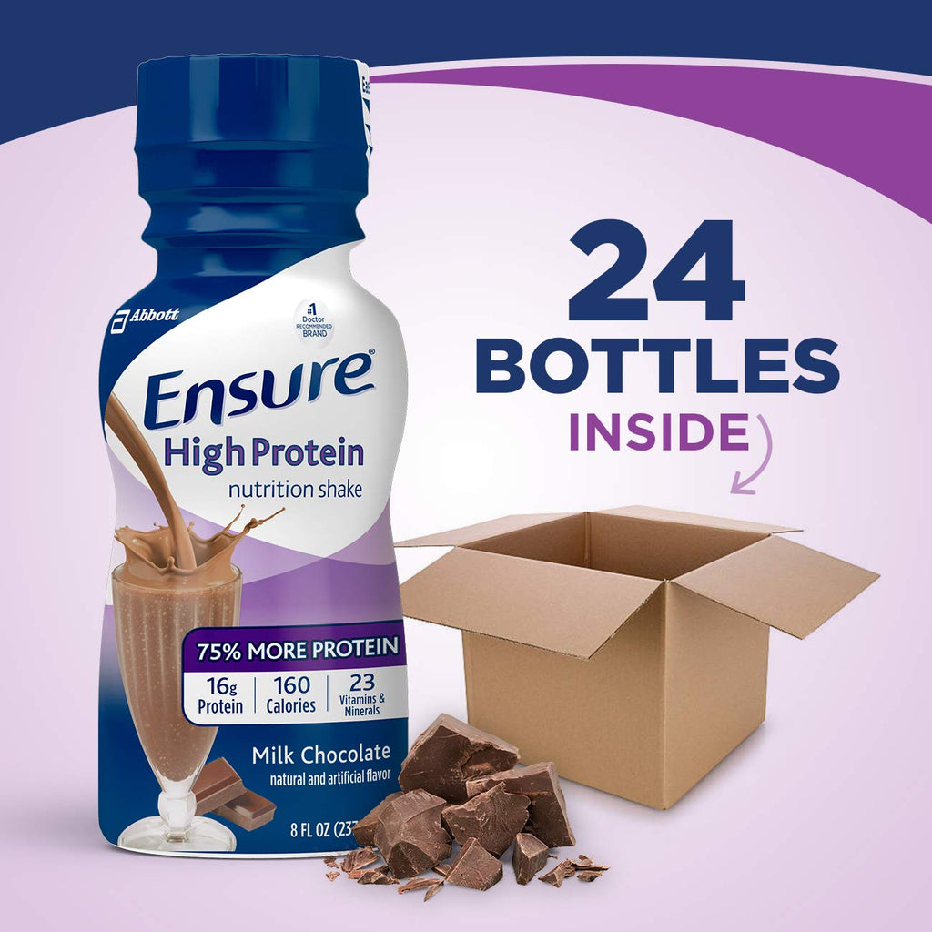 High Protein Nutritional Shake 16g Protein Milk Chocolate 8 fl oz 24 Count S8909