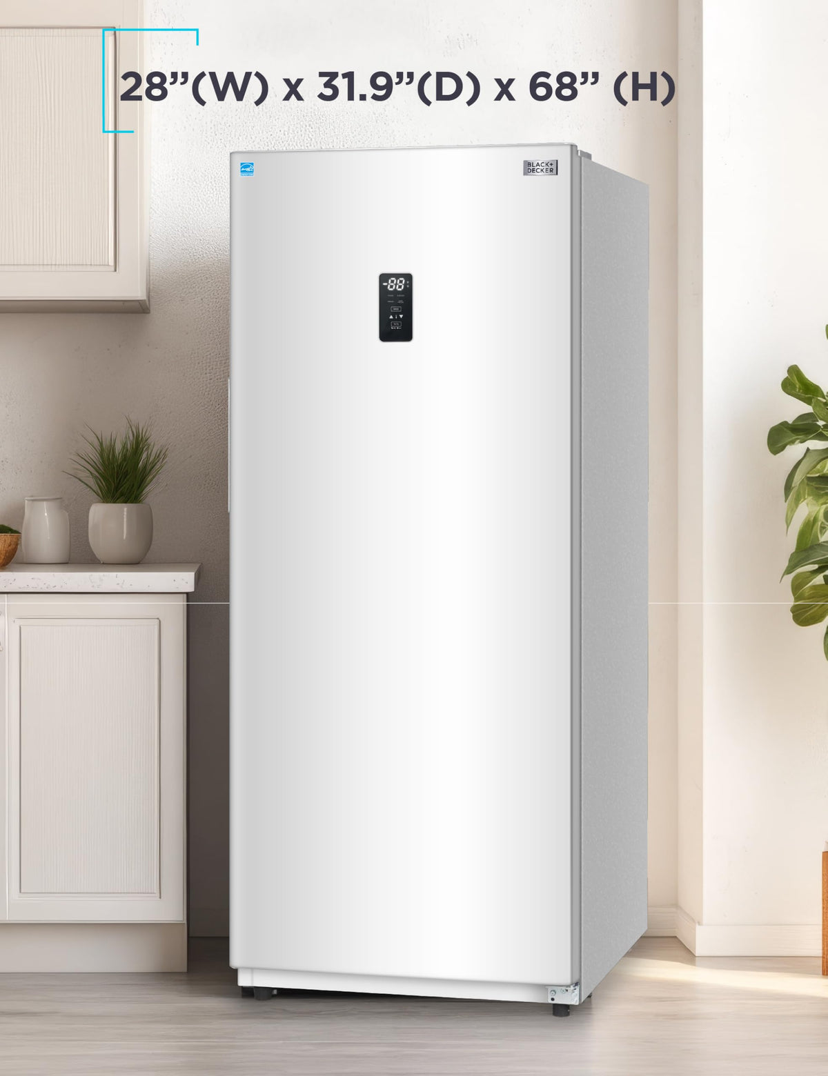 White 17 Cu. Ft. Convertible Freezer Refrigerator L48092