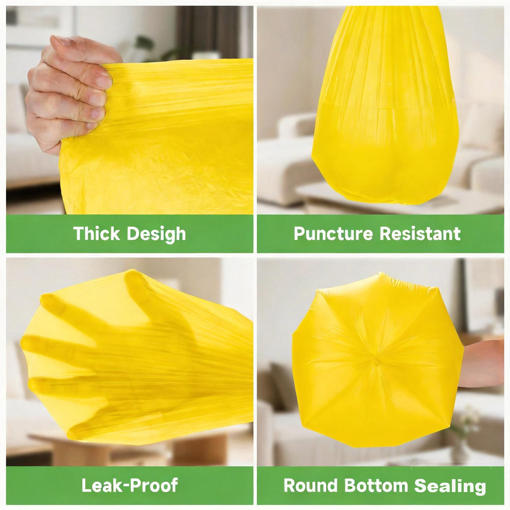 4 Gallon Biodegradable Trash Bags With Handles P674