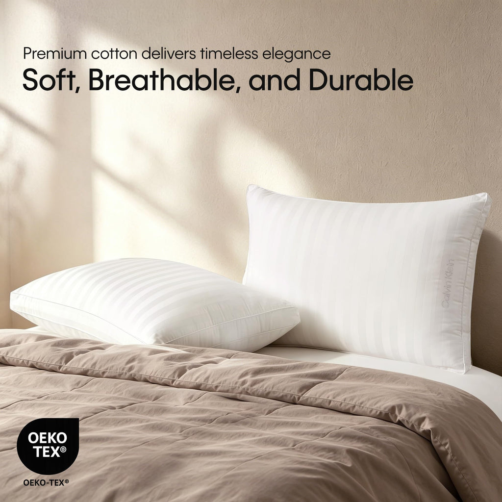 King Size Set of 2 Medium Soft Bed Pillows L30612