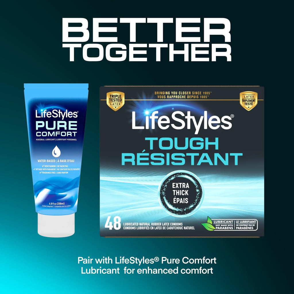 Natural Rubber Lubricated Condoms 48 Count B671
