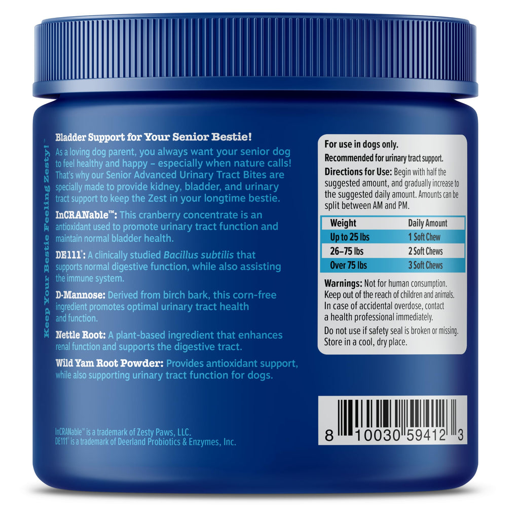 Senior Dog Bladder Control Supplement Chicken 90ct Q8949