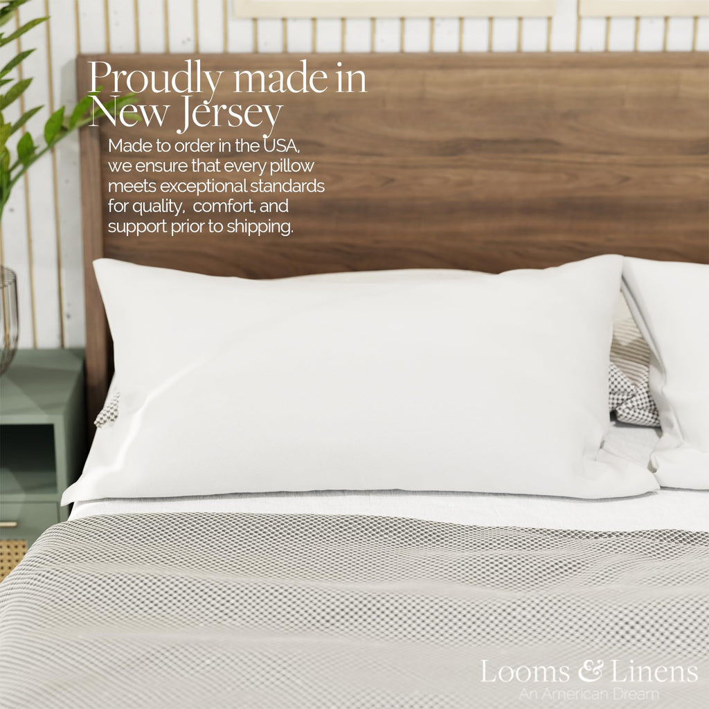 King Size Pillows Set of 2 20 x 36 Hypoallergenic Down Alternative Pillow Inserts J4119