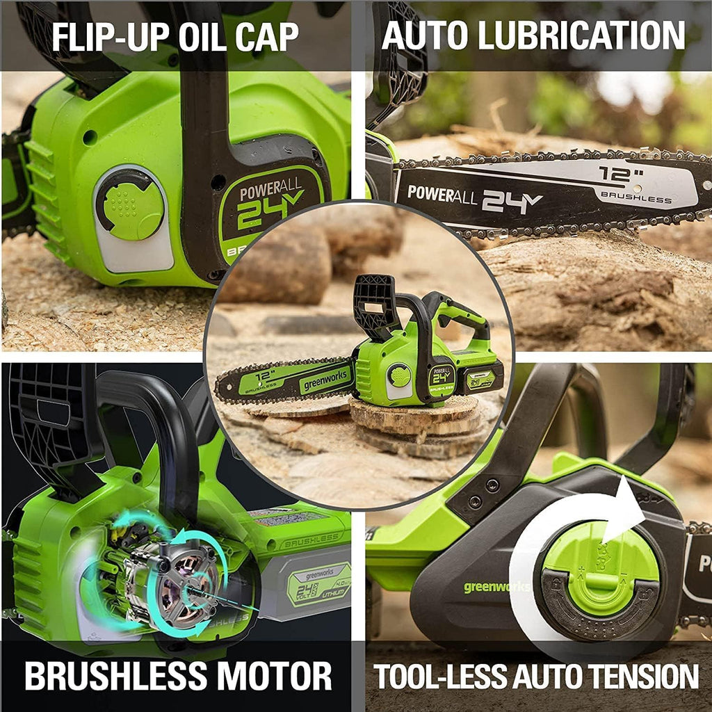 24V 12 in Cordless Electric Chainsaw B9343