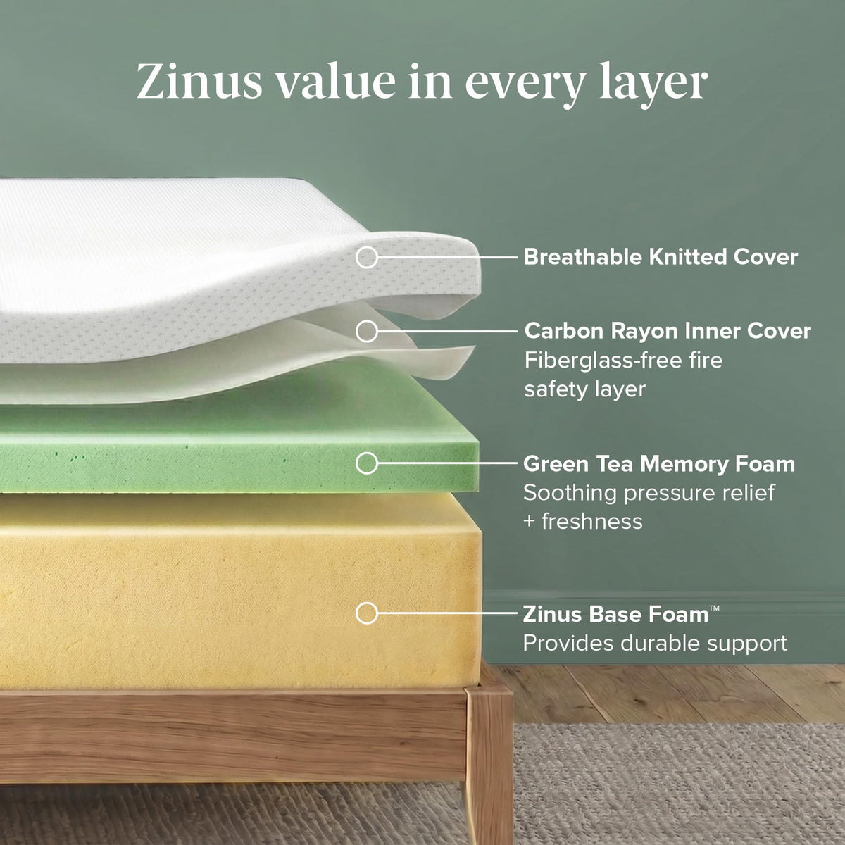 10 Inch Twin Memory Foam Mattress J4784