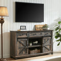 59" Dark Rustic Oak TV Stand with Storage Drawers T536328