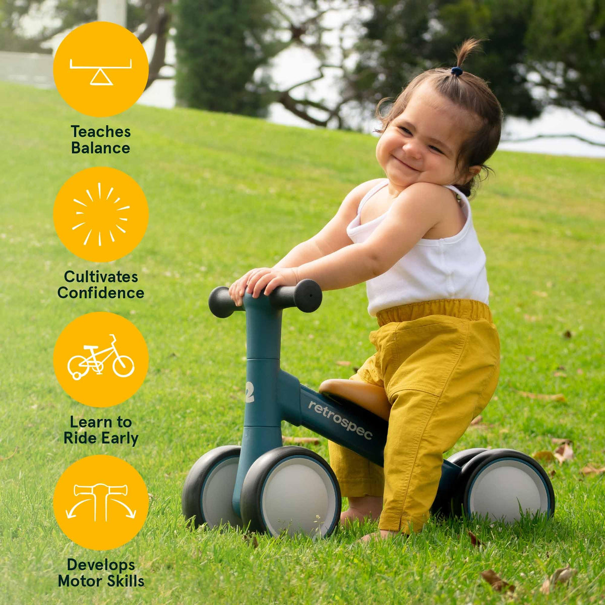 Baby Walker Balance Bike with 4 Wheels C3114