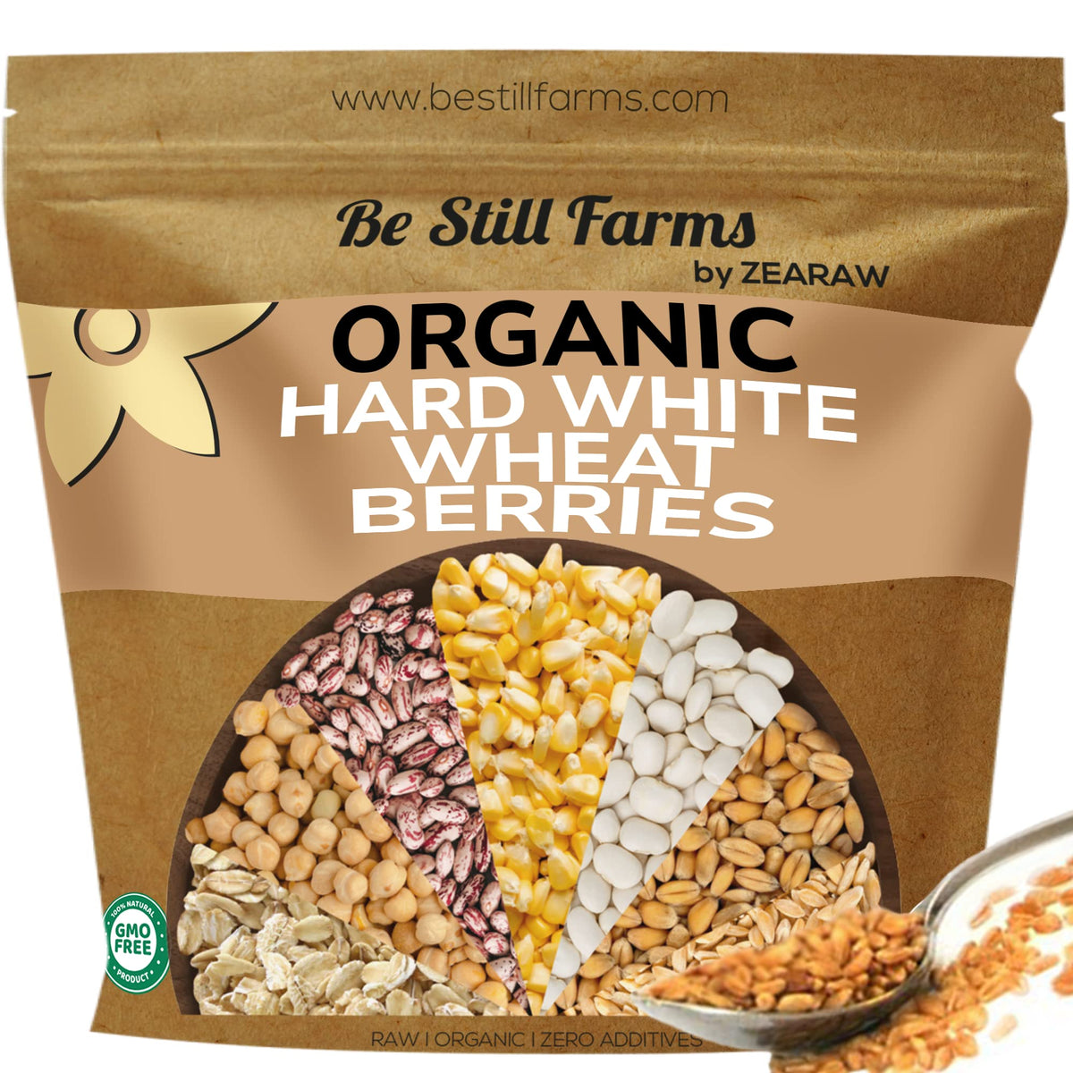 Organic Hard White Wheat Berries 5.8 lb L427347