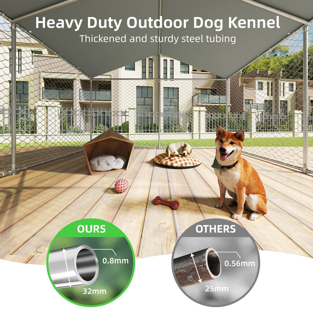 10'x10' Heavy Duty Outdoor Dog Kennel M60920