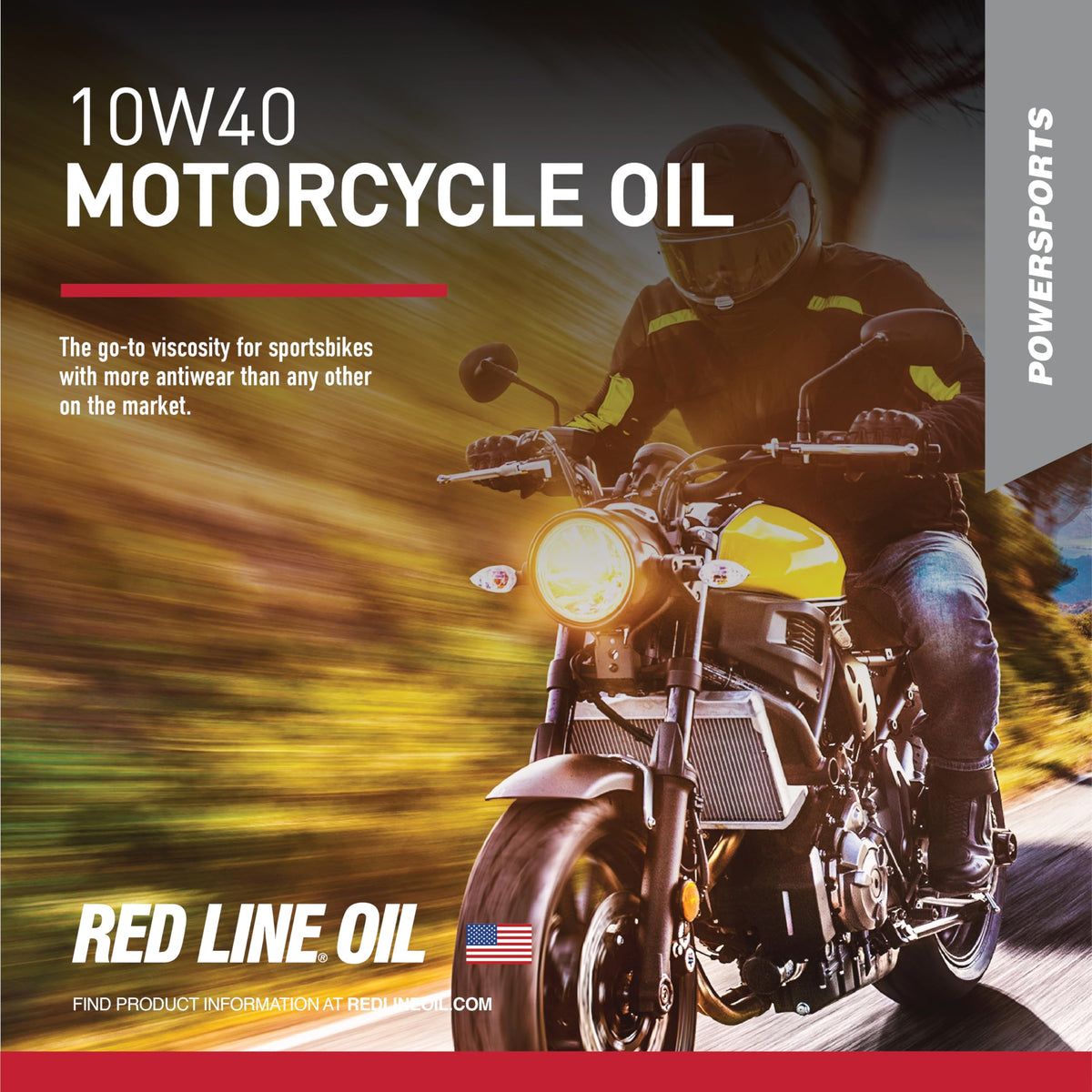 10W40 Synthetic Motorcycle Motor Oil 1 Quart P387963