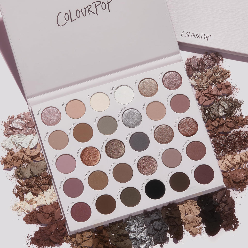 30 Pan Cool Tone Eyeshadow Palette with Matte & Metallic Finishes L19600