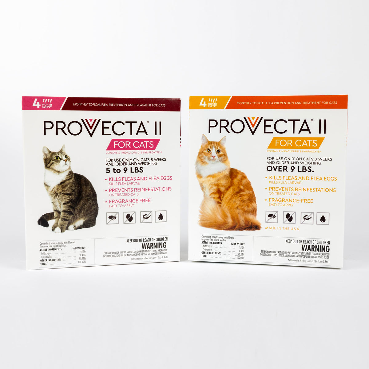 Flea Treatment for Large Cats Over 9 lbs, 4-Month Supply N5642