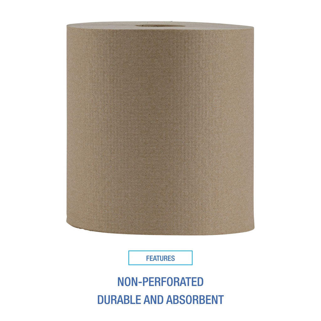 Hardwound Paper Towels, 6 Rolls, 1-Ply, 8" x 800 ft, Natural M9696