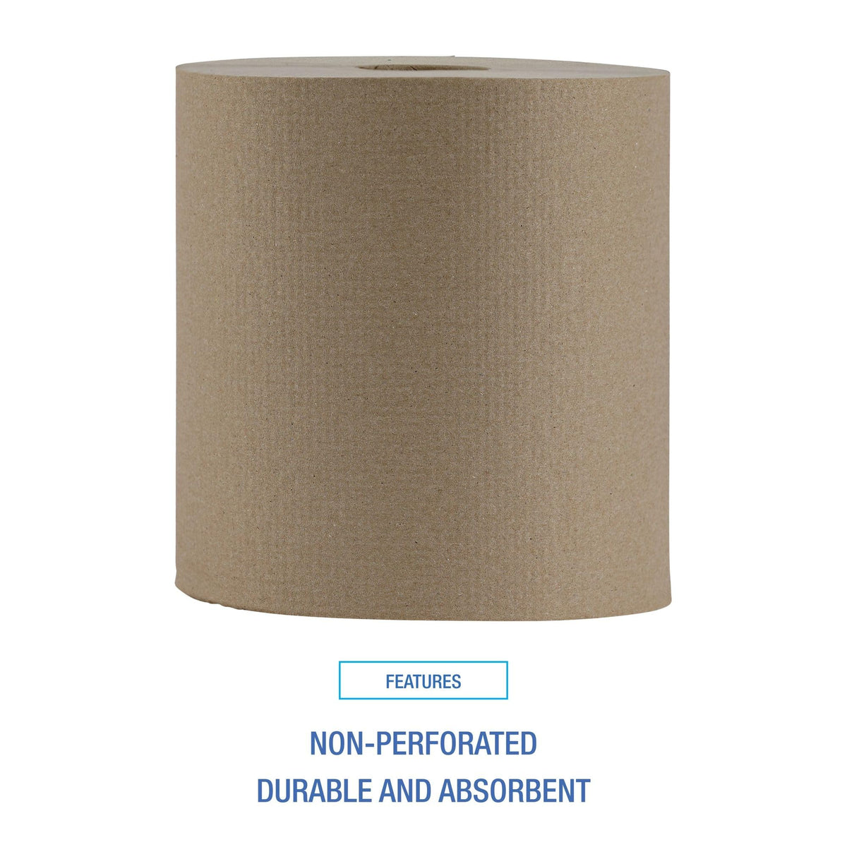 Hardwound Paper Towels, 6 Rolls, 1-Ply, 8" x 800 ft, Natural M9696