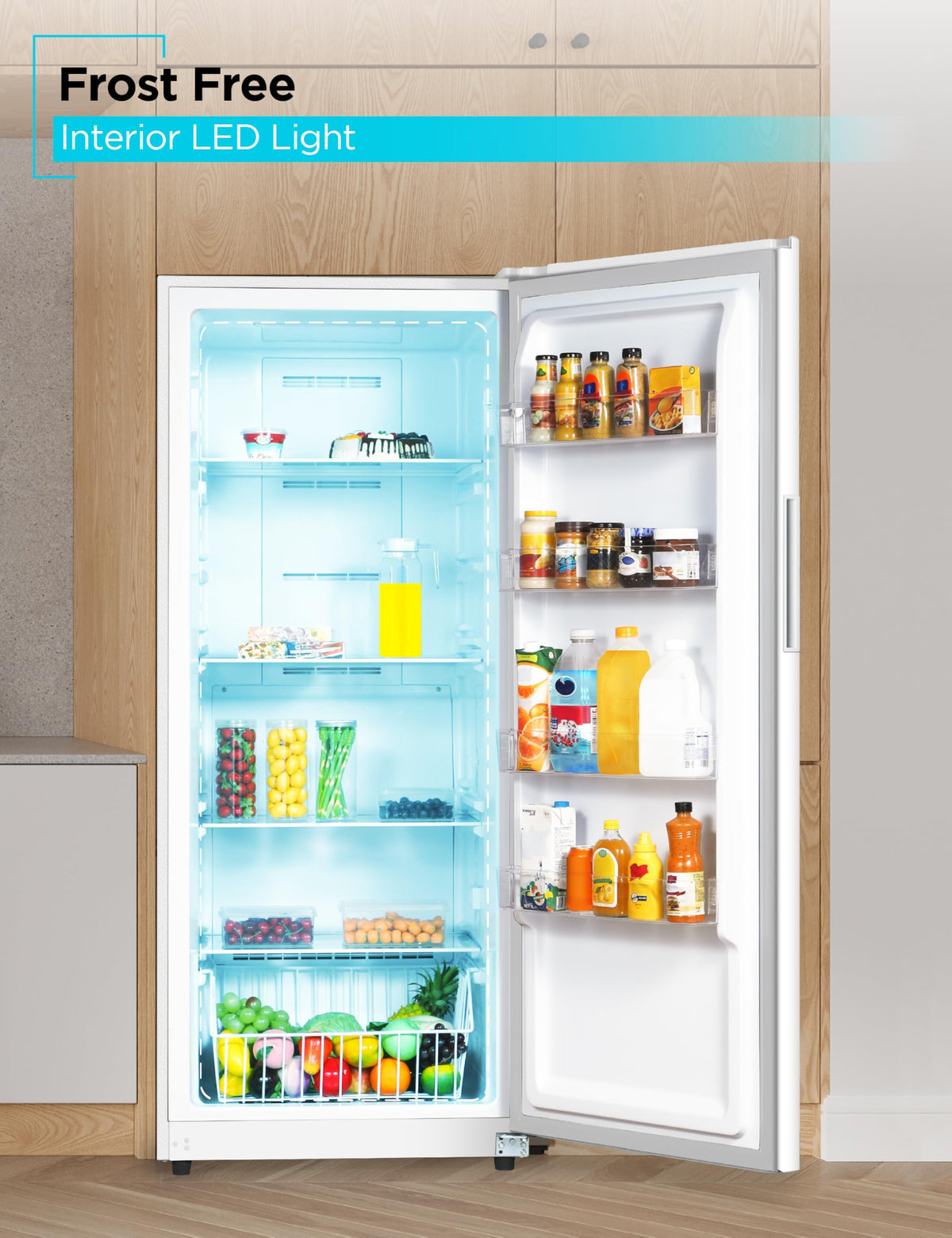 White 17 Cu. Ft. Convertible Freezer Refrigerator L48092