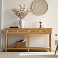 2-Drawer Oak Console Table B871630