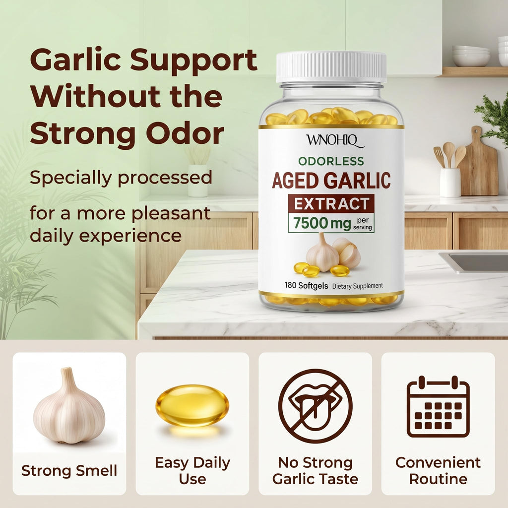 Aged Garlic Extract 360 Softgels Organic Non-GMO Gluten-Free A653282