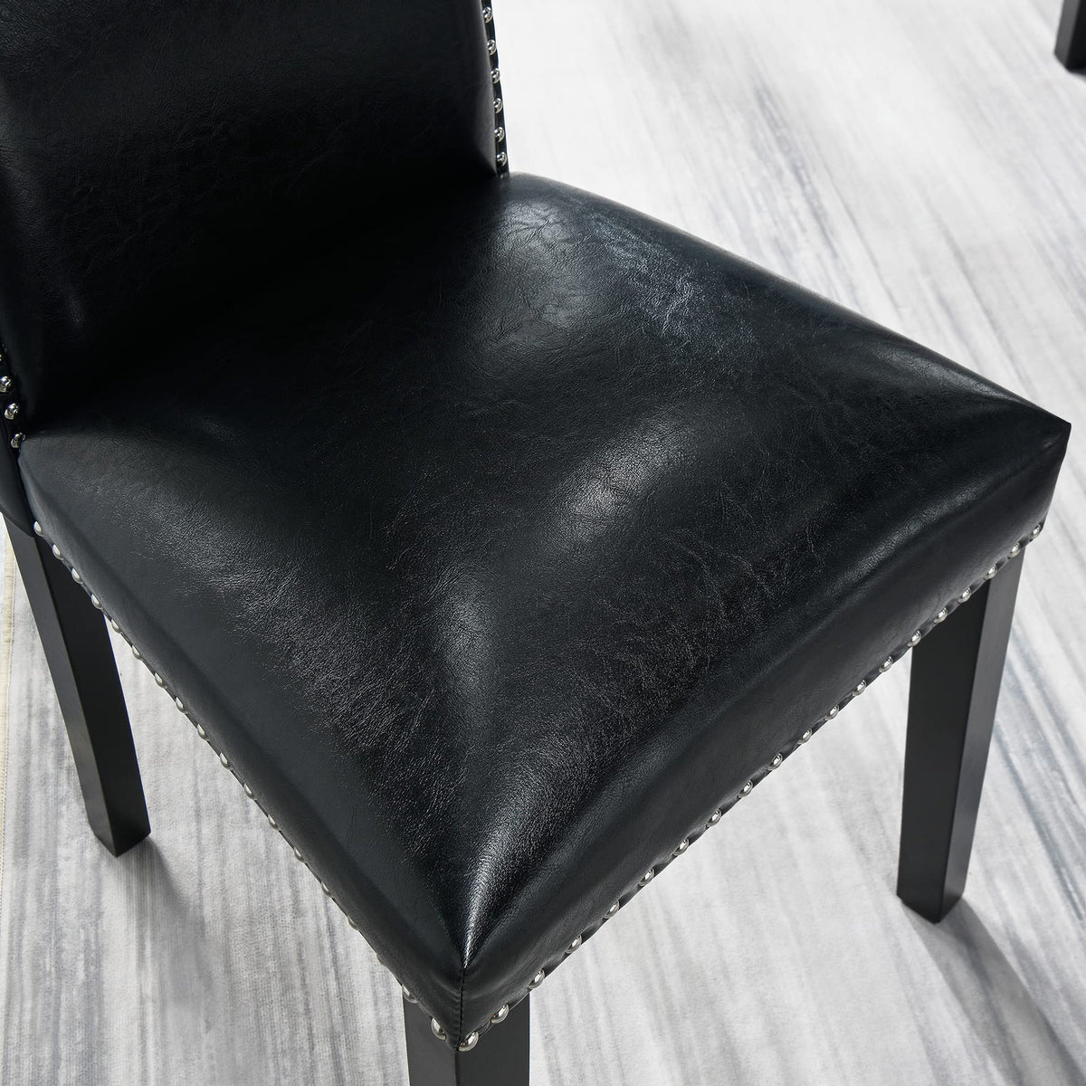 Set of 2 Faux Leather Upholstered Dining Chairs A904