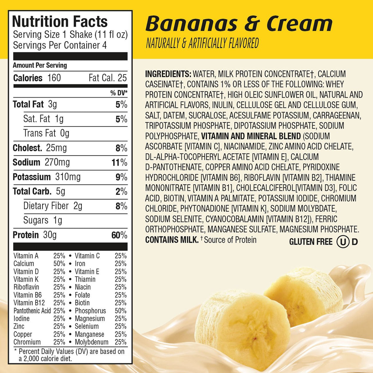 Banana 30g Protein Shake 12 Count K821343