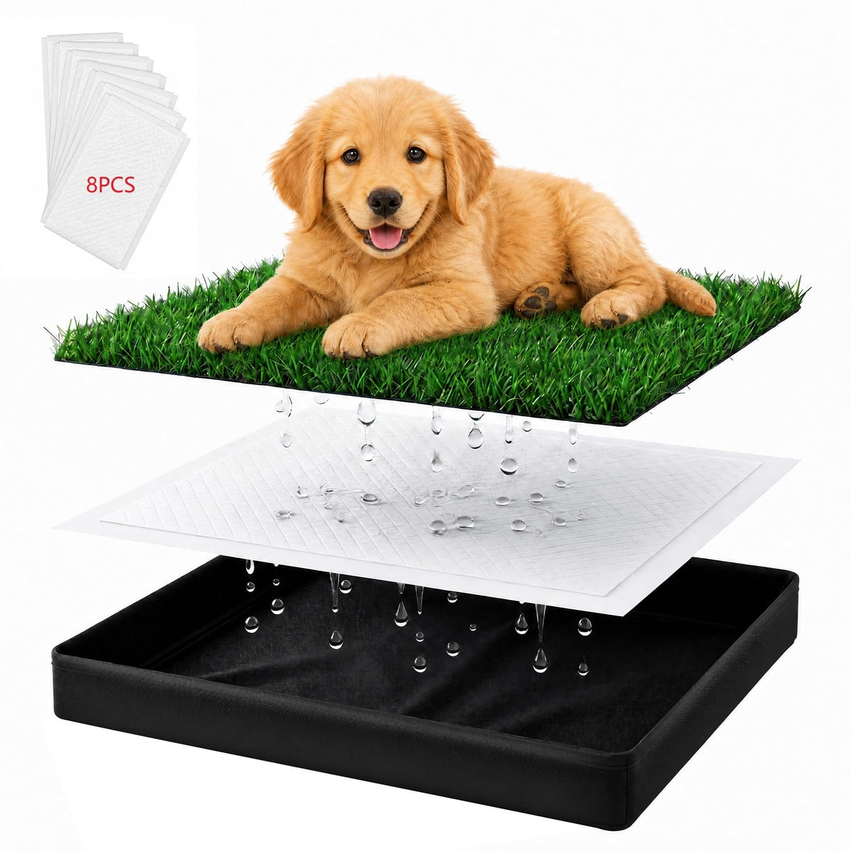 Dog Grass Pad with Tray D53839
