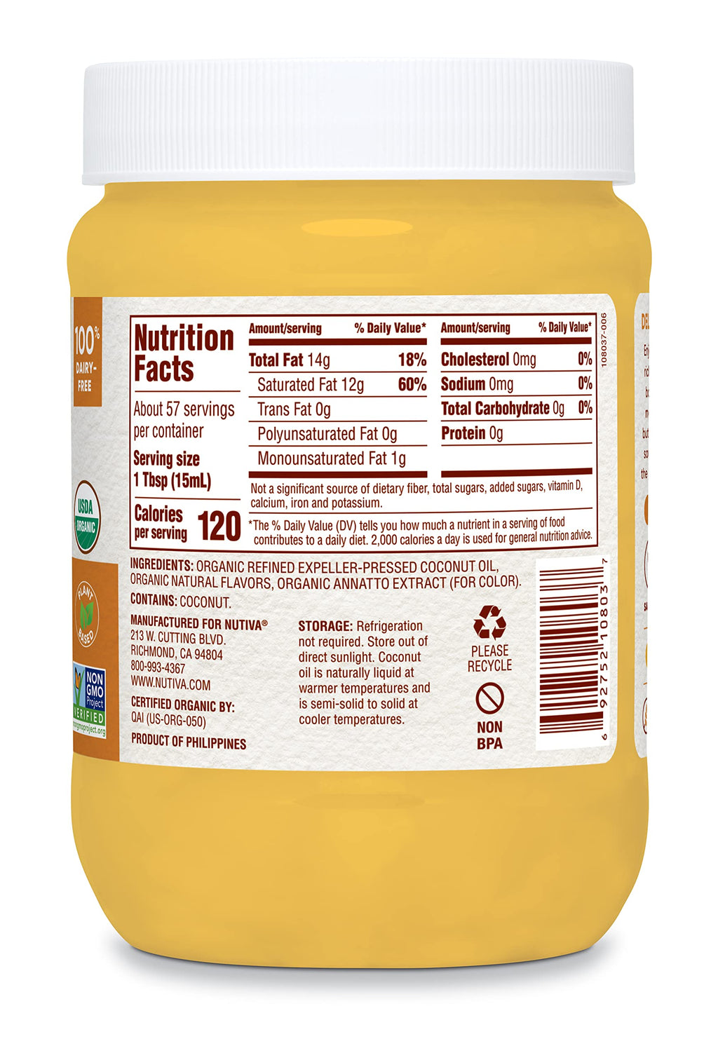 Coconut Oil 29floz G128