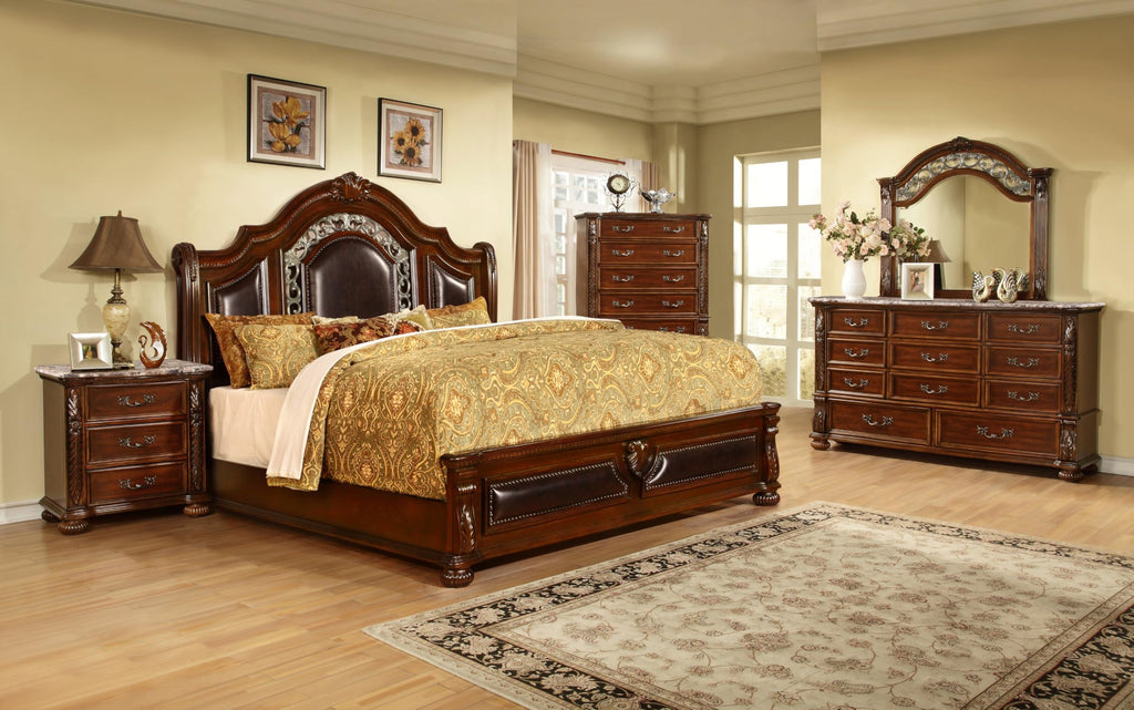 Cherry California King Wood Bed Frame K239