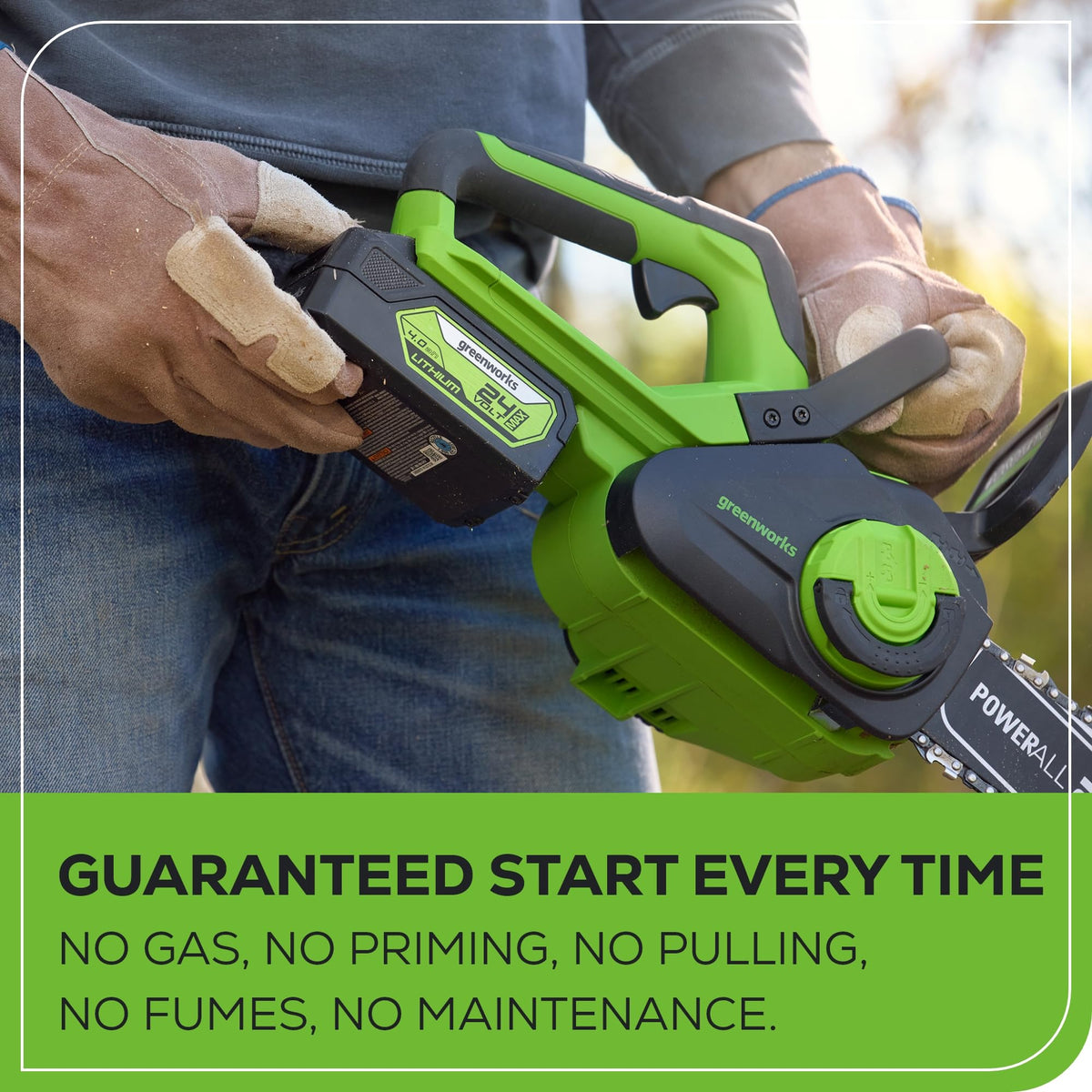 24V 12 in Cordless Electric Chainsaw B9343