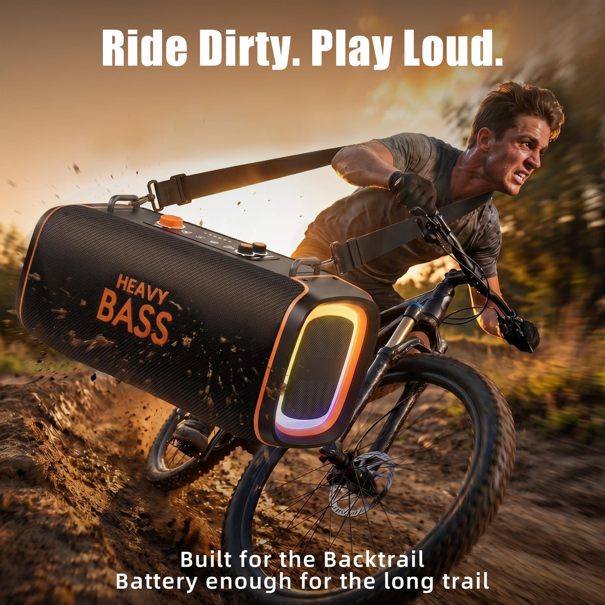 Portable Bluetooth Speaker, 120W Peak, 28-Hour Playtime O357999