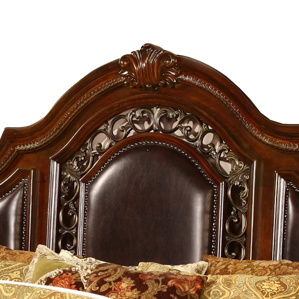 Cherry California King Wood Bed Frame K239