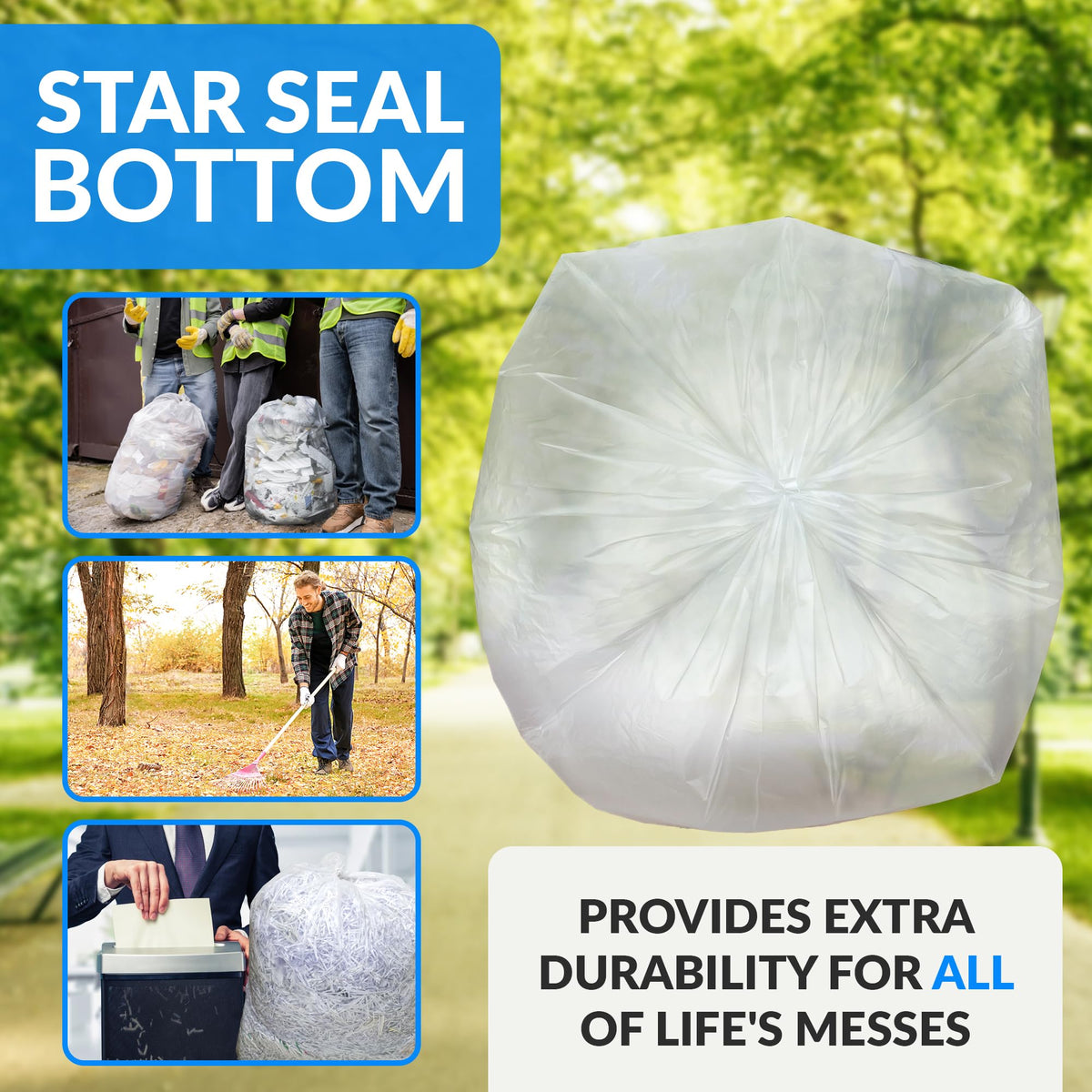 65 Gallon Heavy Duty Trash Bags Z618