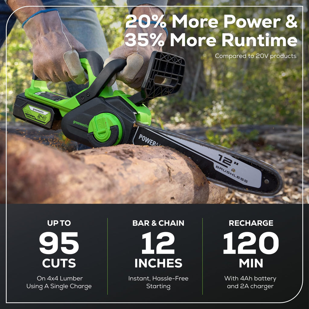 24V 12 in Cordless Electric Chainsaw B9343
