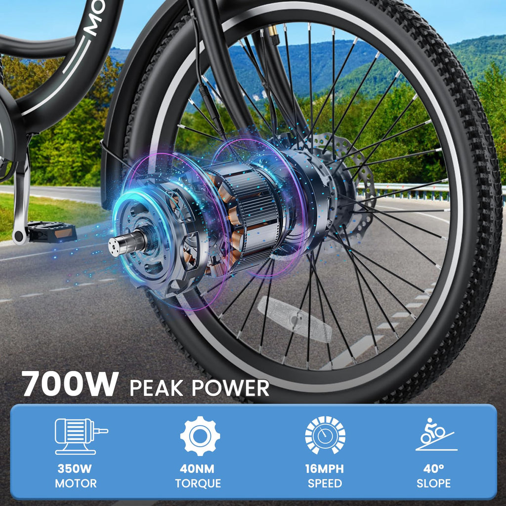 350W 36V 7 Speeds Electric Tricycle with Basket S5770