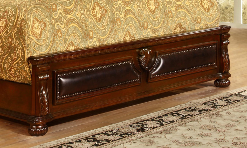 Cherry California King Wood Bed Frame K239