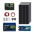 12V 100Ah LiFePO4 Solar Power Kit with 300W Mono Solar Panels O835478