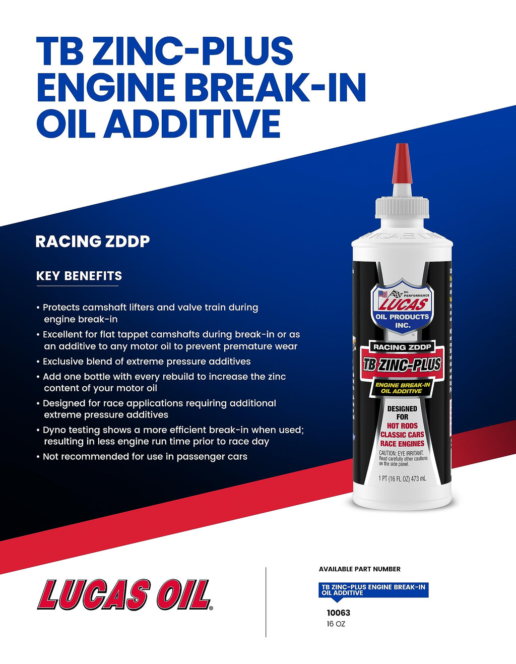 Engine Break in Oil Additive 16 Ounce Pack of 2 F9735