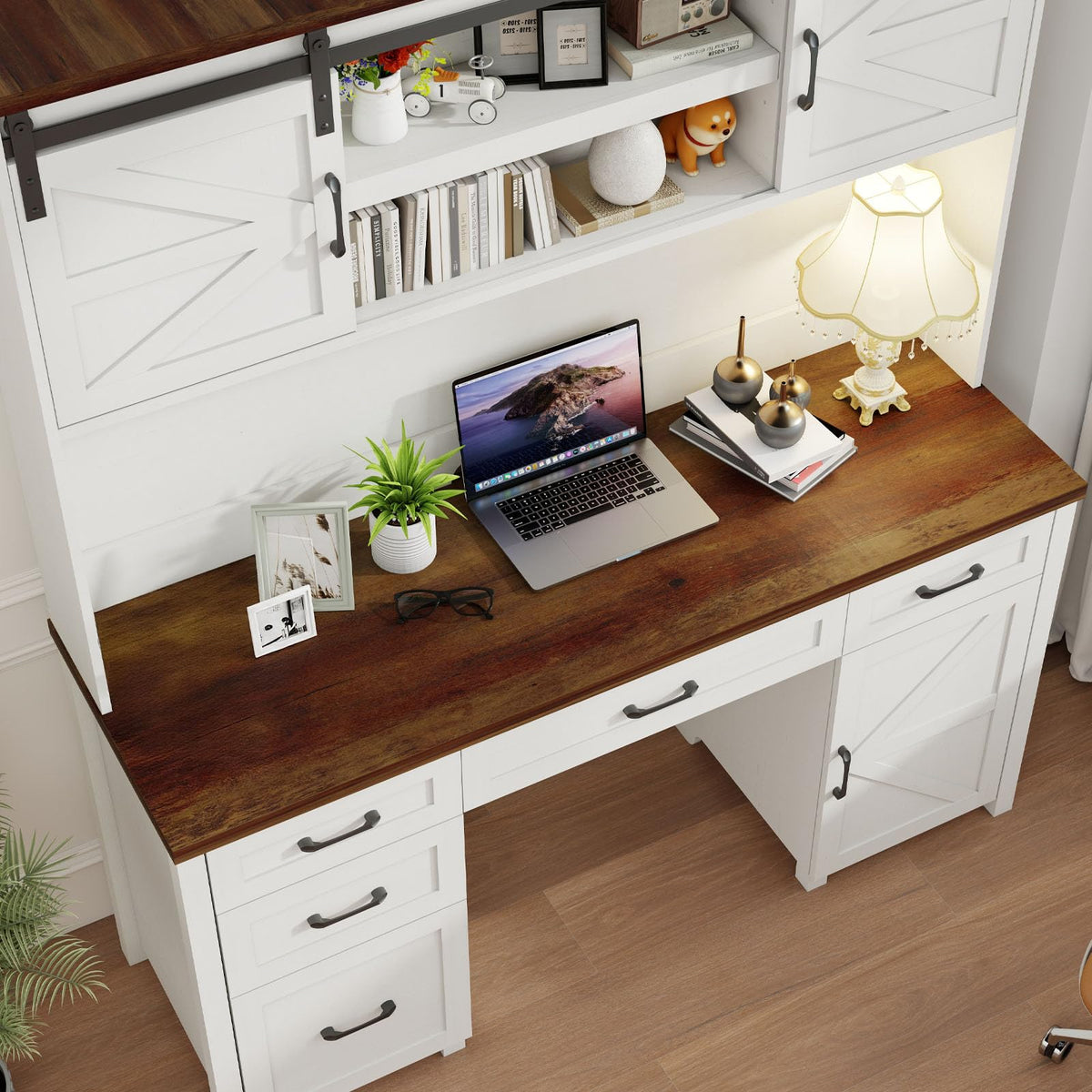 67" Executive Desk with File Drawer V75589