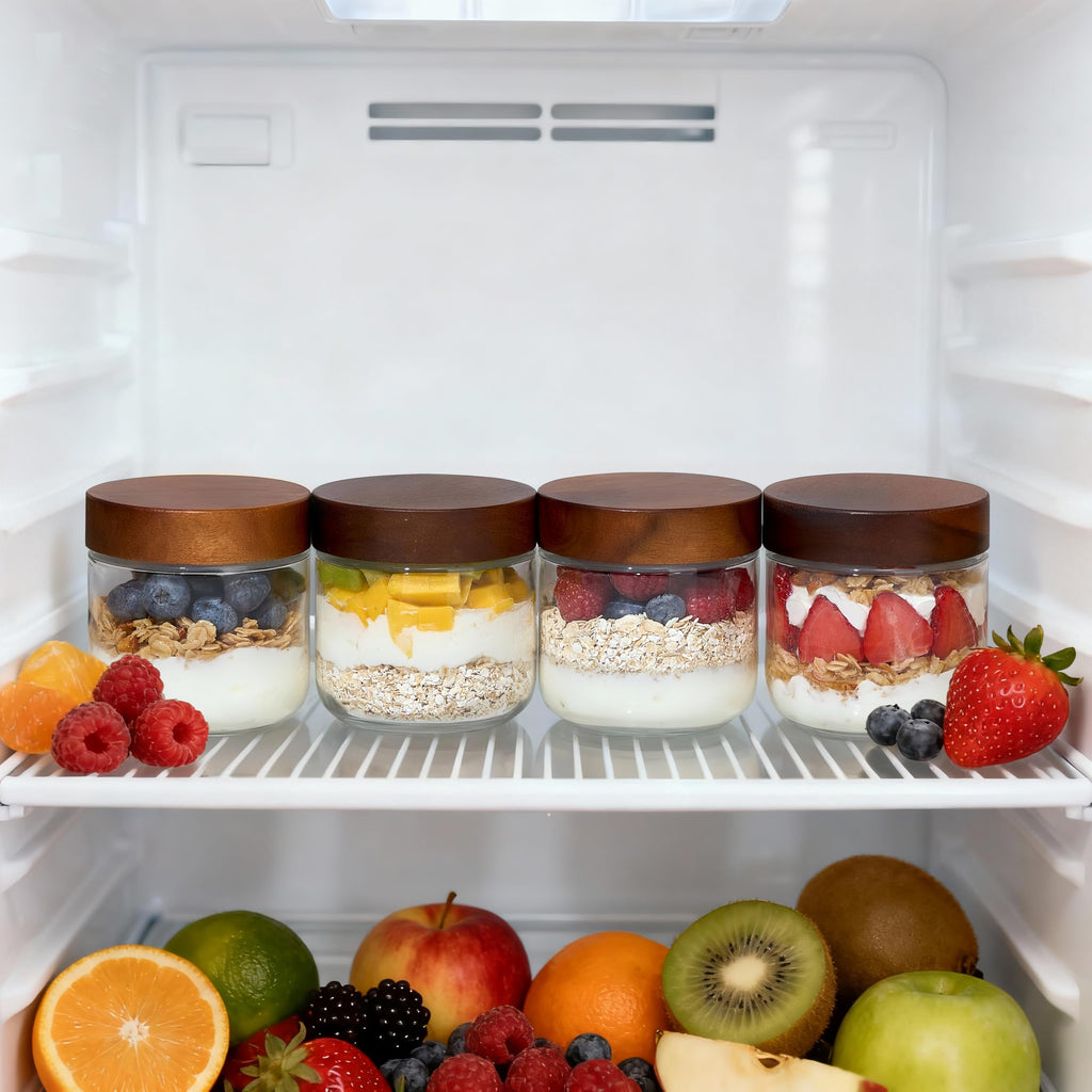 12 oz Glass Jars with Lids 6 Pack U988