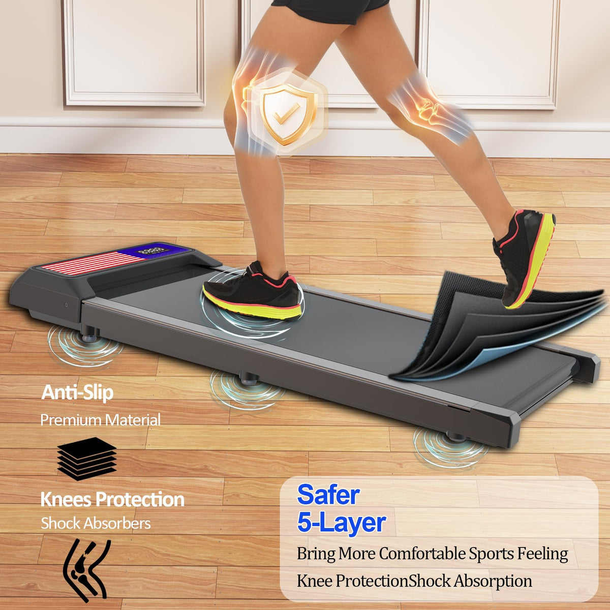 Under Desk Treadmill with 5% Incline O312352