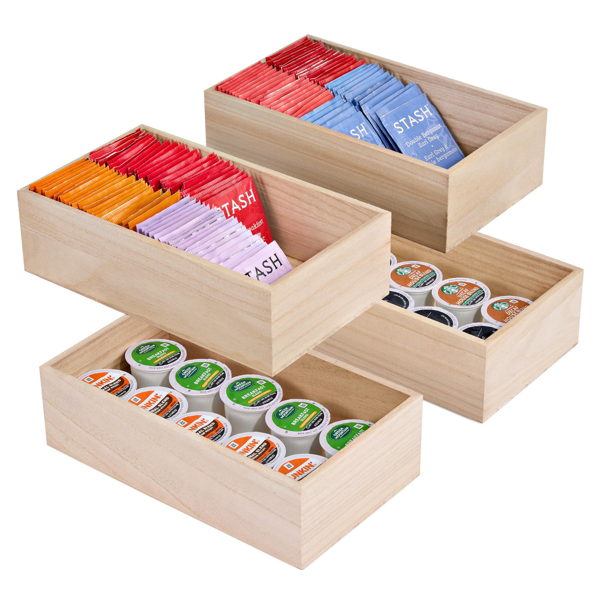 Unfinished Wooden Boxes 4 Pack I431922