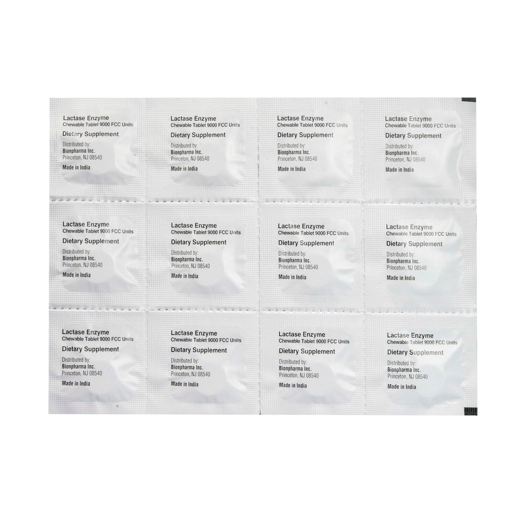Lactase Enzyme 9000 FCC Chewable Tablets, 60 Count O981914