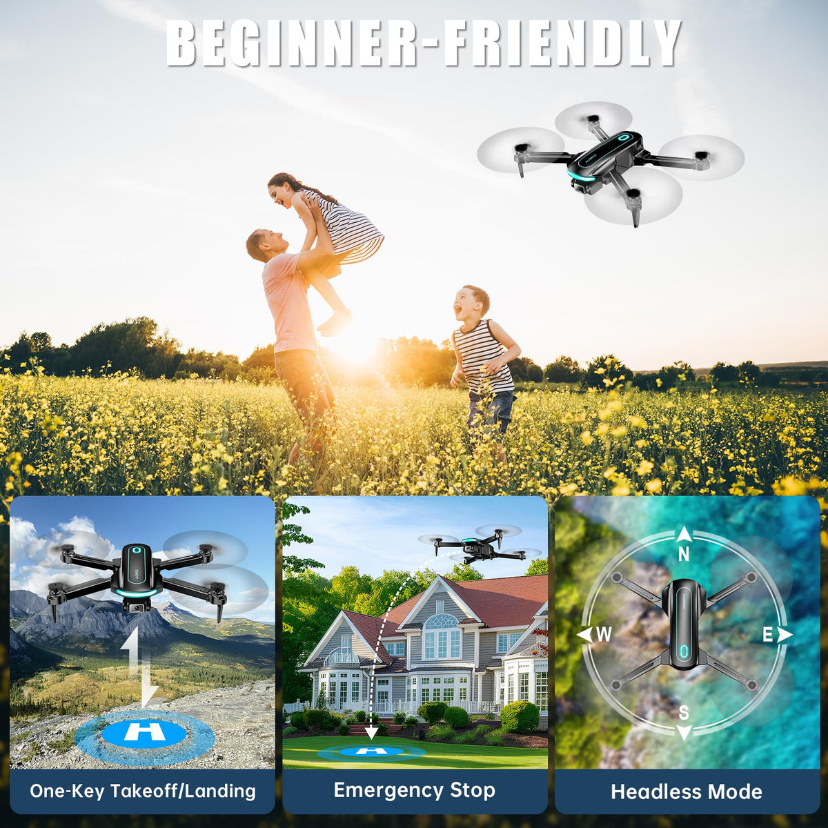 1080P HD Foldable Drone Y2565