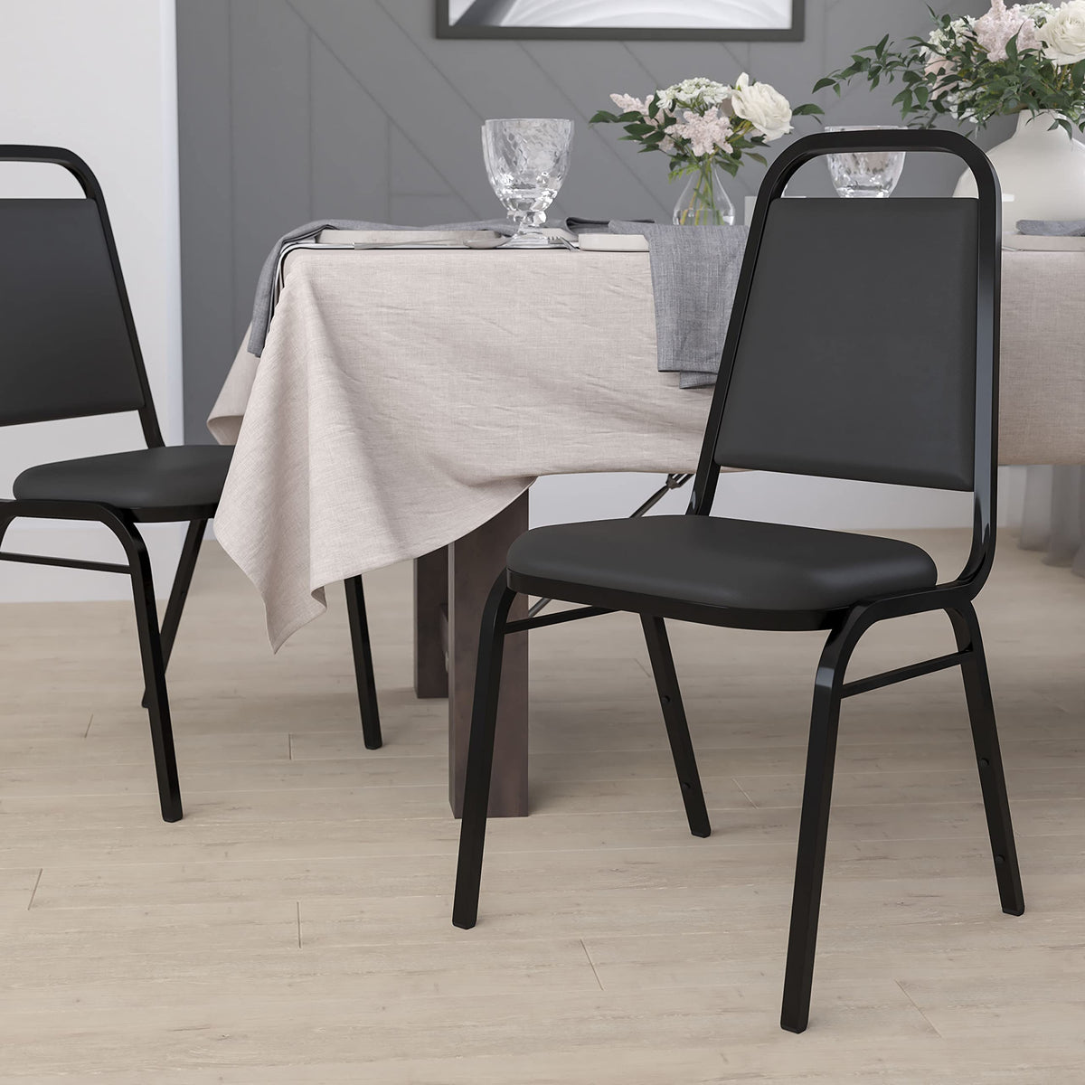Black Stackable Banquet Chair R89495
