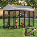 8x4x6 FT Heavy Duty Outdoor Dog Kennel with Roof X573