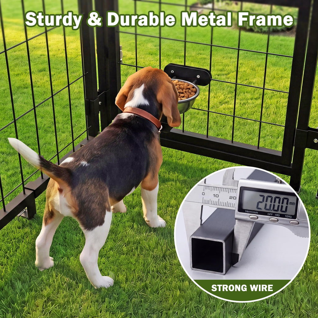 8x4x6 FT Heavy Duty Outdoor Dog Kennel with Roof X573