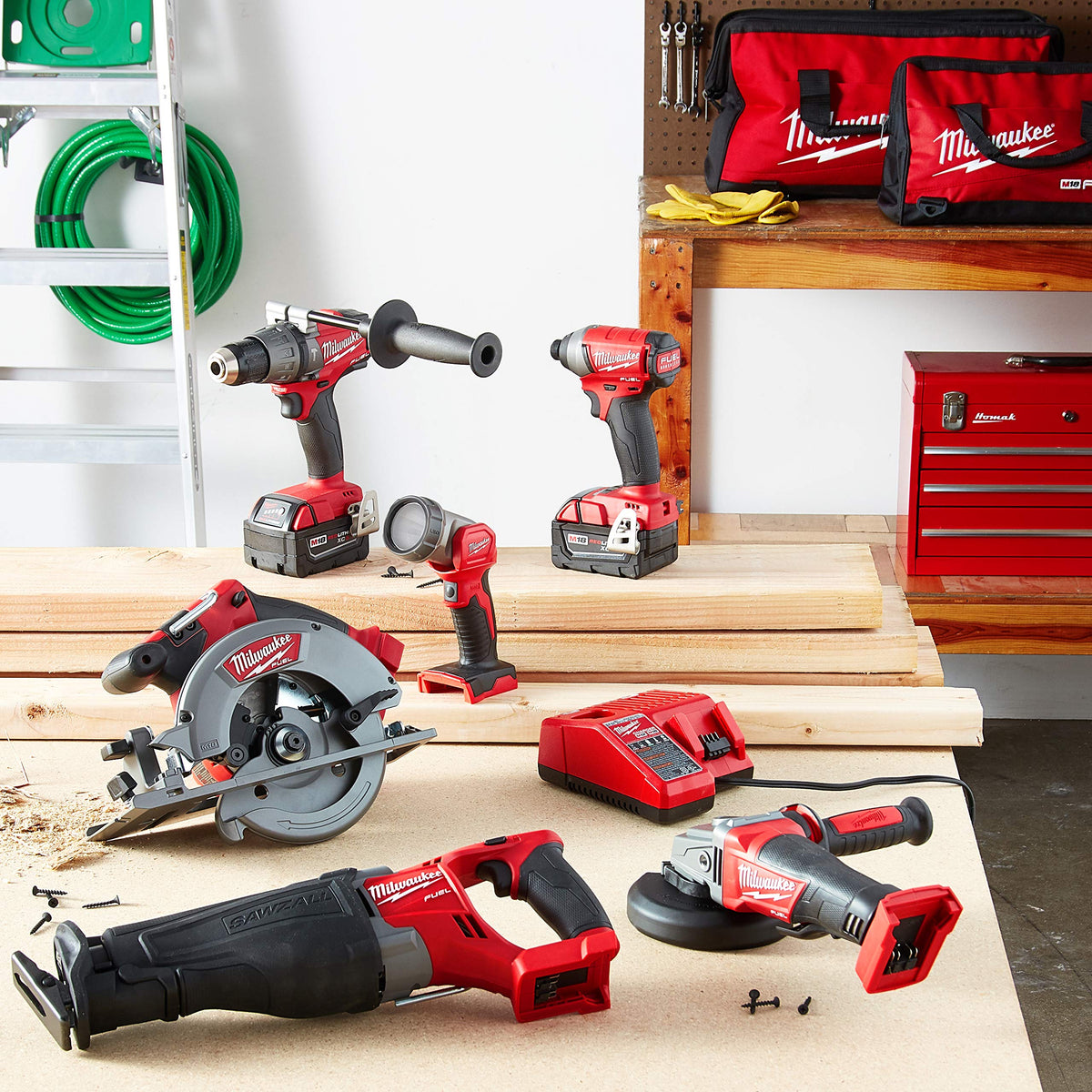 18-Volt Lithium-Ion Brushless Cordless Combo Kit (6-Tool) E955