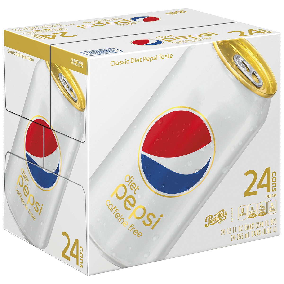Caffeine Free 12 ounce Cans 24 Count W6908
