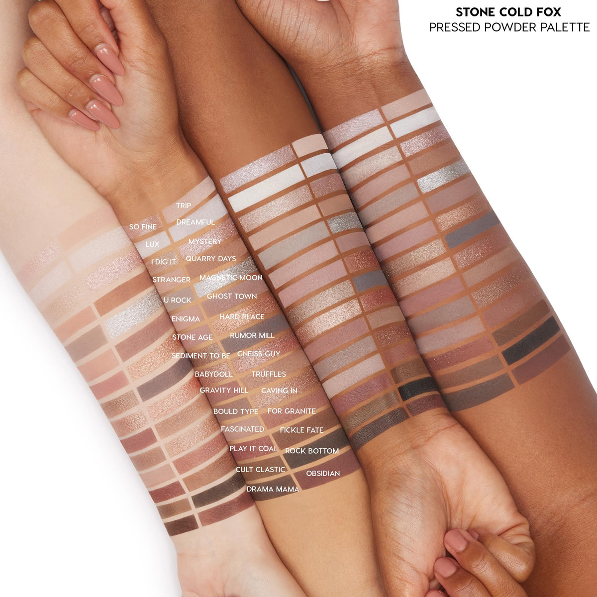 30 Pan Cool Tone Eyeshadow Palette with Matte & Metallic Finishes L19600