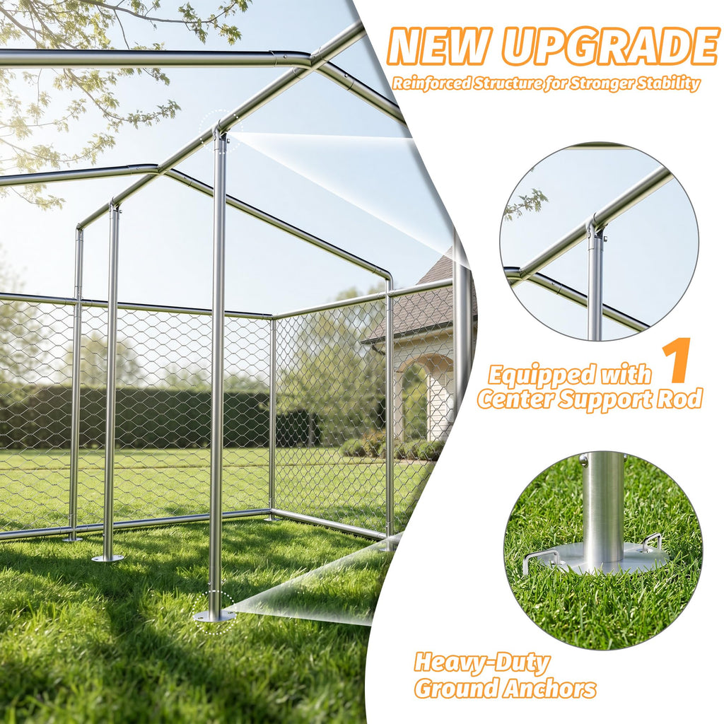10'x10' Heavy Duty Outdoor Dog Kennel M60920